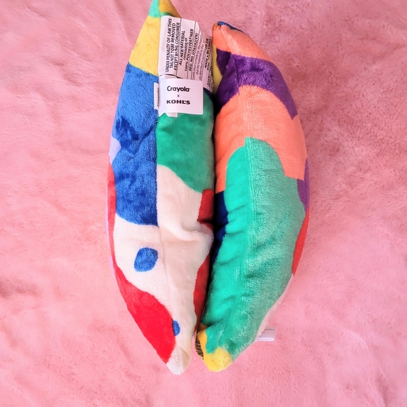 Crayola Colorful Patchwork Pillow Set - Red, Blue, Green, Yellow - Picture 4 of 4